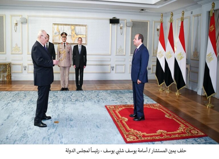 المستشار أسامة يوسف شلبي يؤدي اليمين القانونية رئيسا لمجلس الدولة