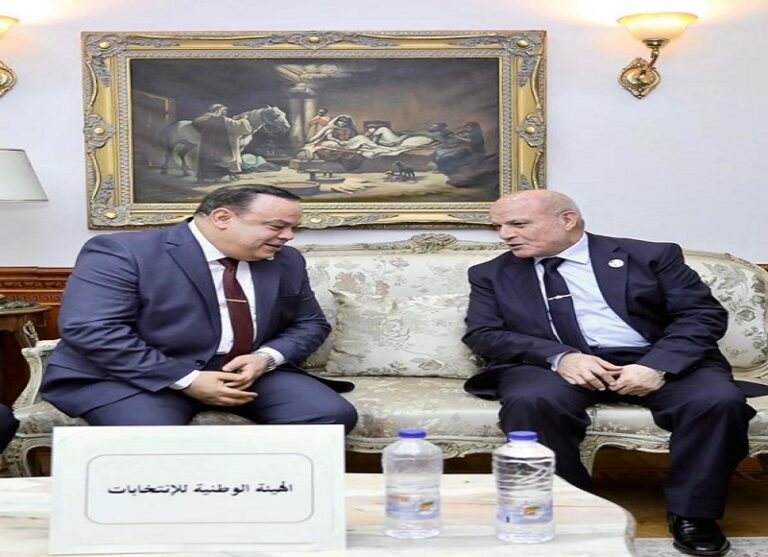 رئيس النيابة الإدارية يلتقي أعضاء مجلس الهيئة الوطنية للانتخابات