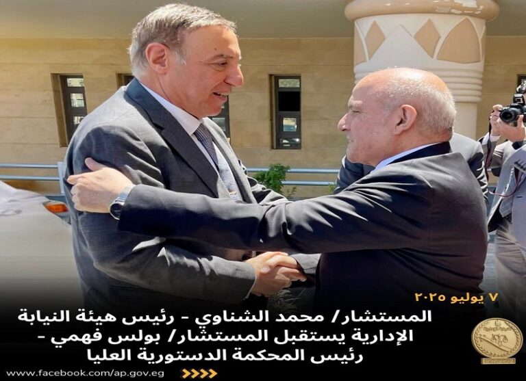 رئيس هيئة النيابة الإدارية يستقبل رئيس المحكمة الدستورية