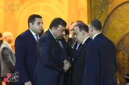 بحضور شخصيات قضائية وعامة.. رئيس الهيئة الوطنية للانتخابات يتلقى عزاء زوجته