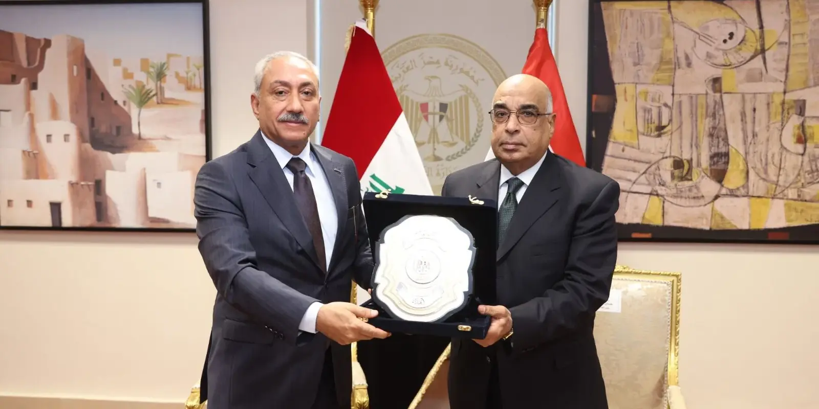 وزير العدل يستقبل وفدا عراقيًا لبحث الاستفادة من أنظمة التفتيش القضائي