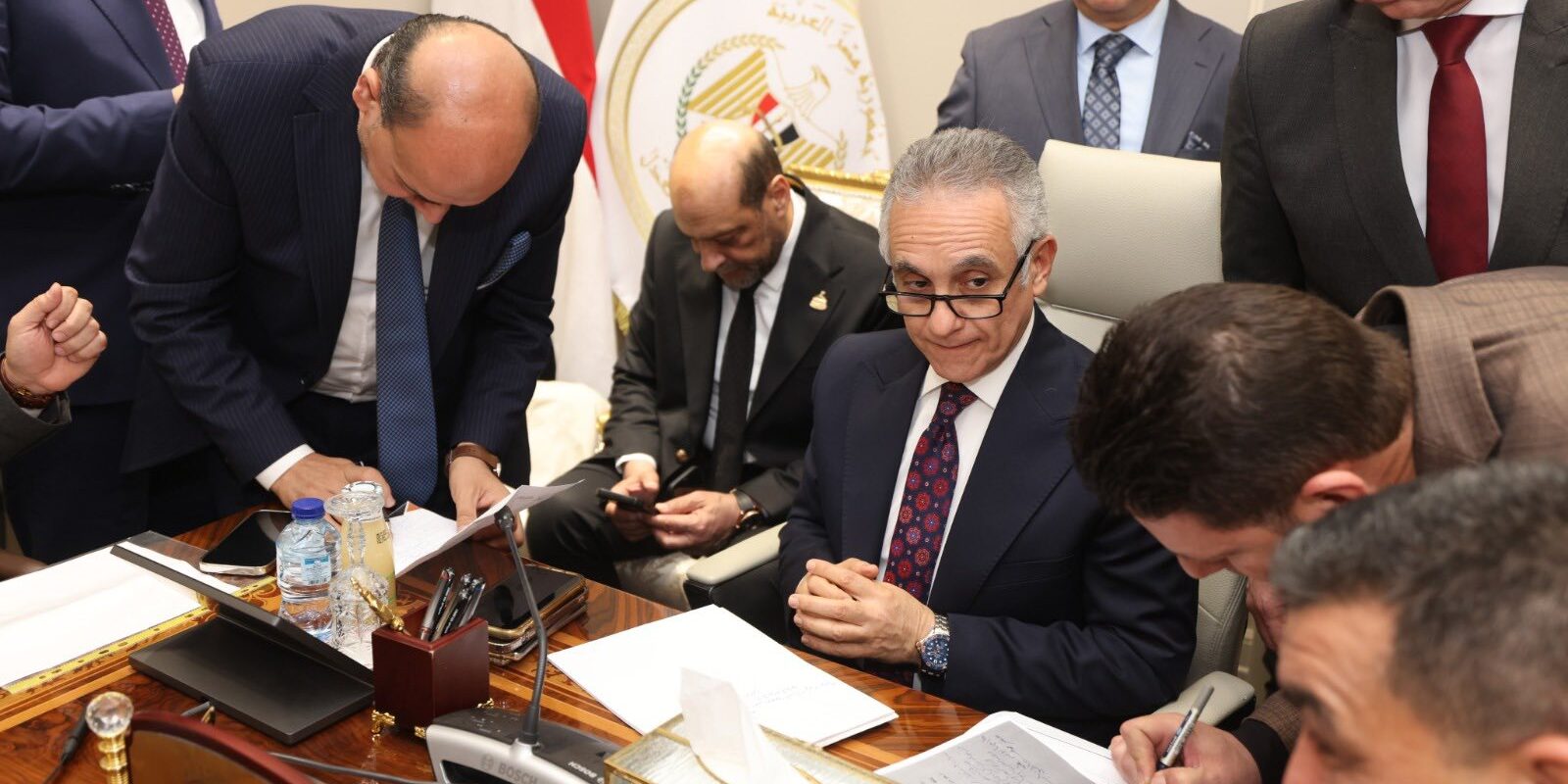 وزير العدل يلتقي عددا من أعضاء مجلسي النواب والشيوخ