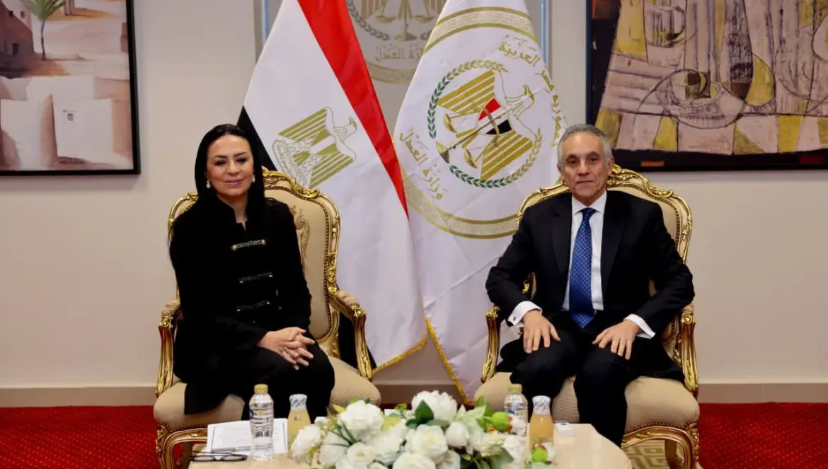 وزيرا العدل والتضامن الاجتماعى يبحثان تعزيز التعاون بمجالات العمل المشتركة