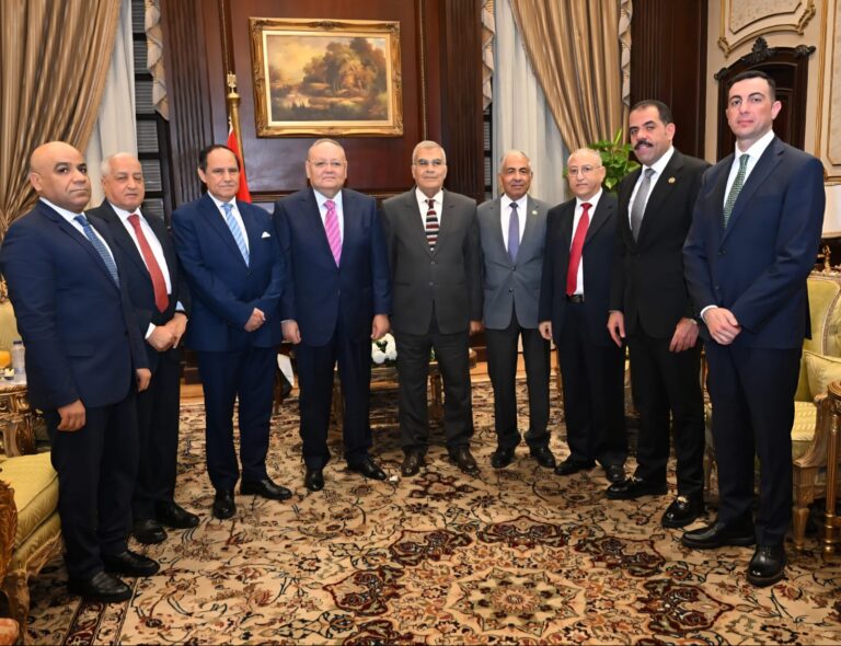 رئيس مجلس الشيوخ يجتمع مع رئيس مجلس الدولة ووفد رفيع المستوى