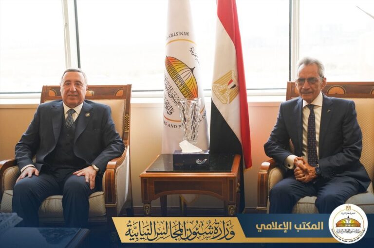 وزير شئون المجالس النيابية يستقبل رئيس المحكمة الدستورية العليا